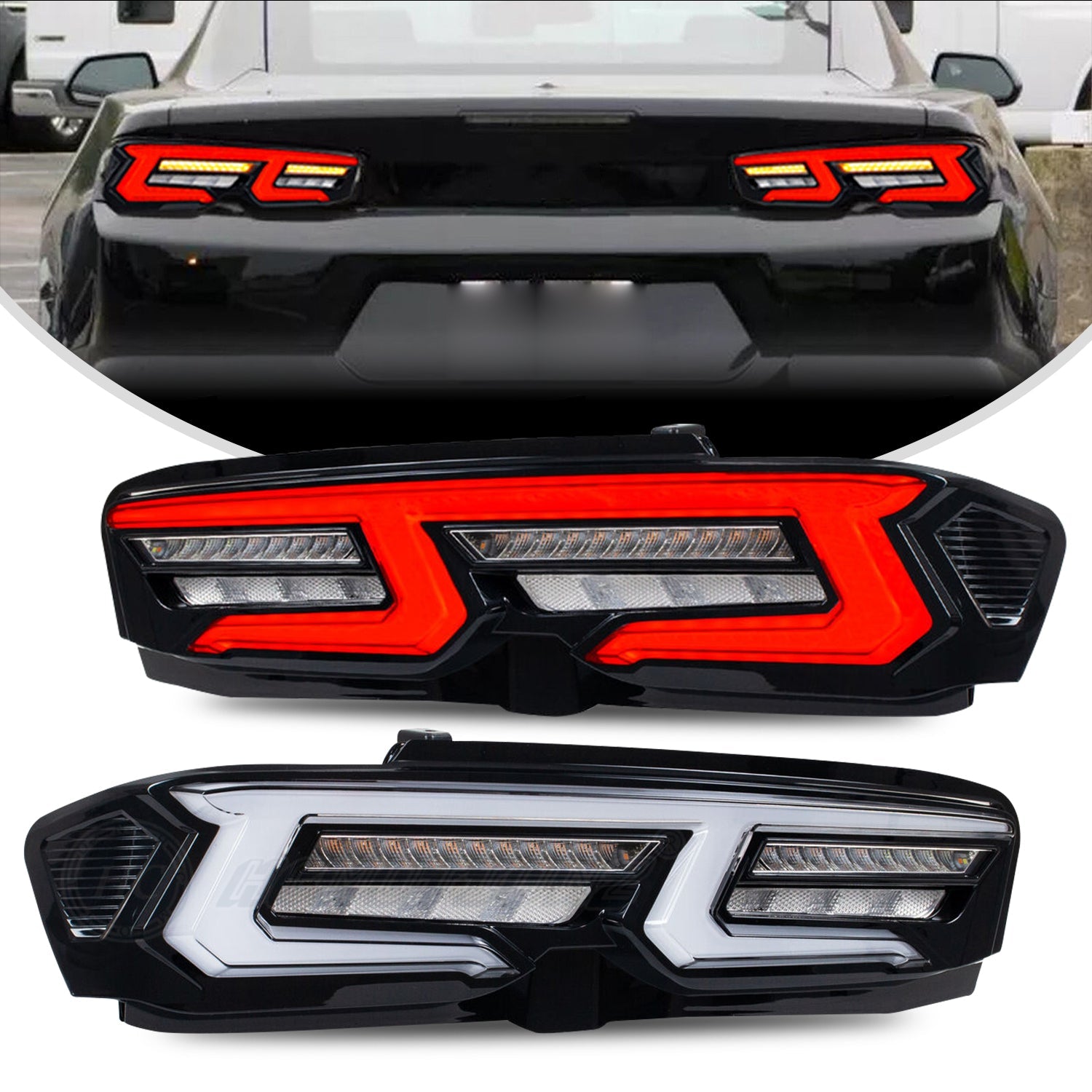 Motion LED Clear Tail Lights – Chevrolet Camaro 2019-2025