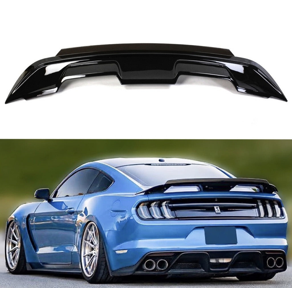 GT500 STYLE SMOKE GURNEY FLAP WICKER BILL SPOILER - FORD MUSTANG (2015–2023)