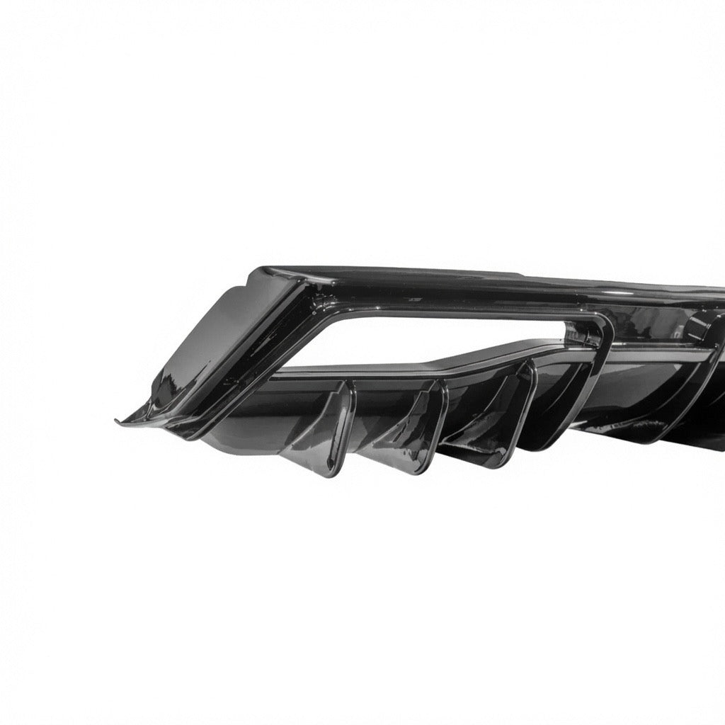 Chevrolet Corvette C8 Gloss Black Rear Bumper Add-On