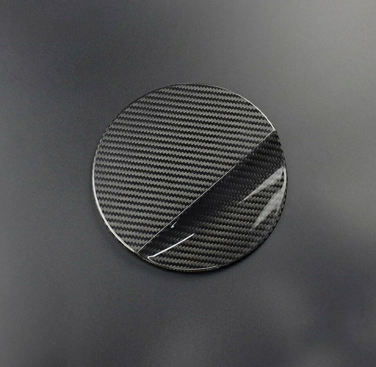 CARBON FIBER GAS FUEL TANK DOOR COVER CAP - FORD MUSTANG (2015–2023)