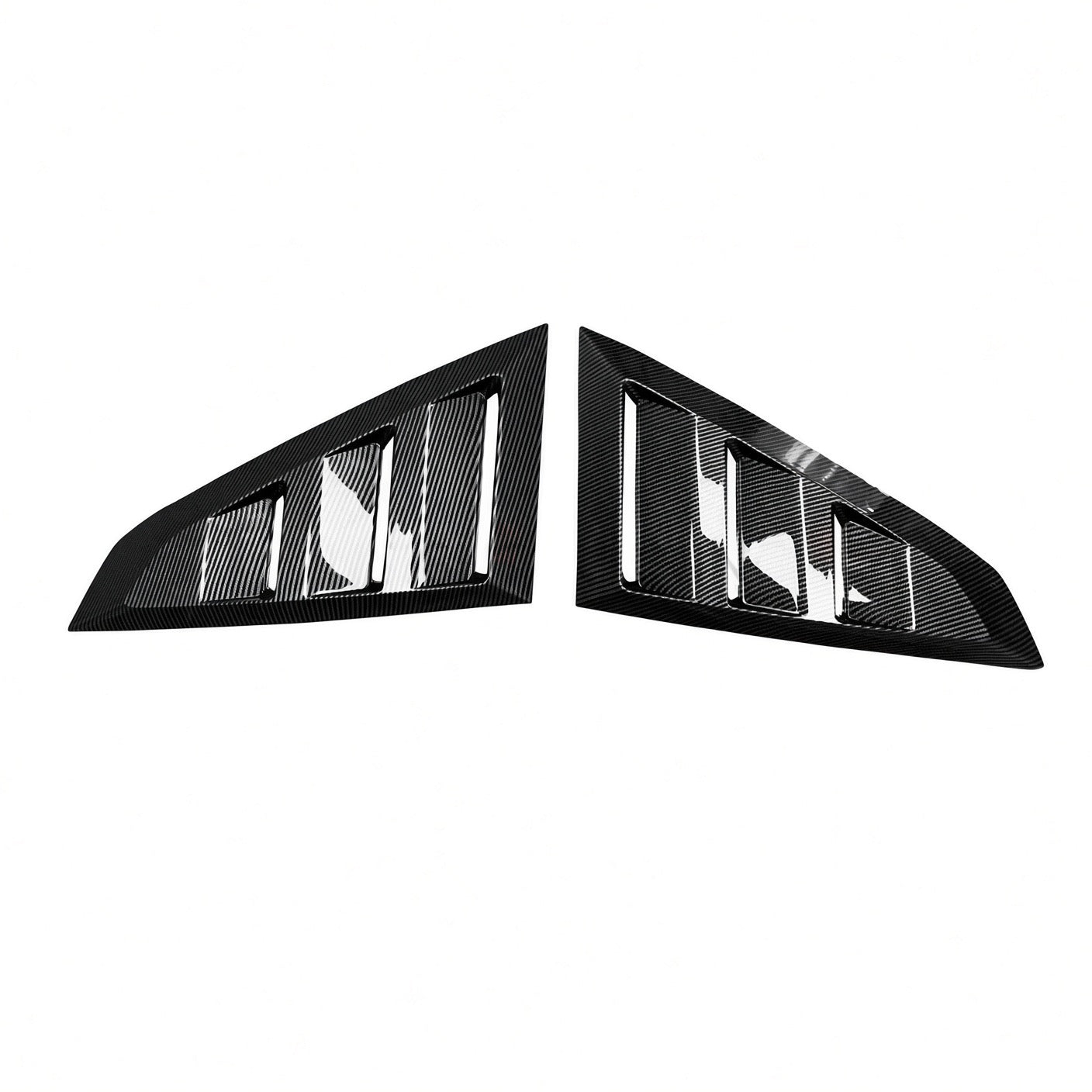 CARBON FIBER SIDE QUARTER WINDOW LOUVER COVERS - FORD MUSTANG S650 (2024+)