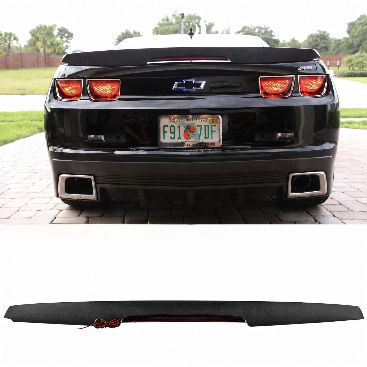 SS 1LE Style Rear Trunk Spoiler with LED Light – Chevrolet Camaro (2010–2013)