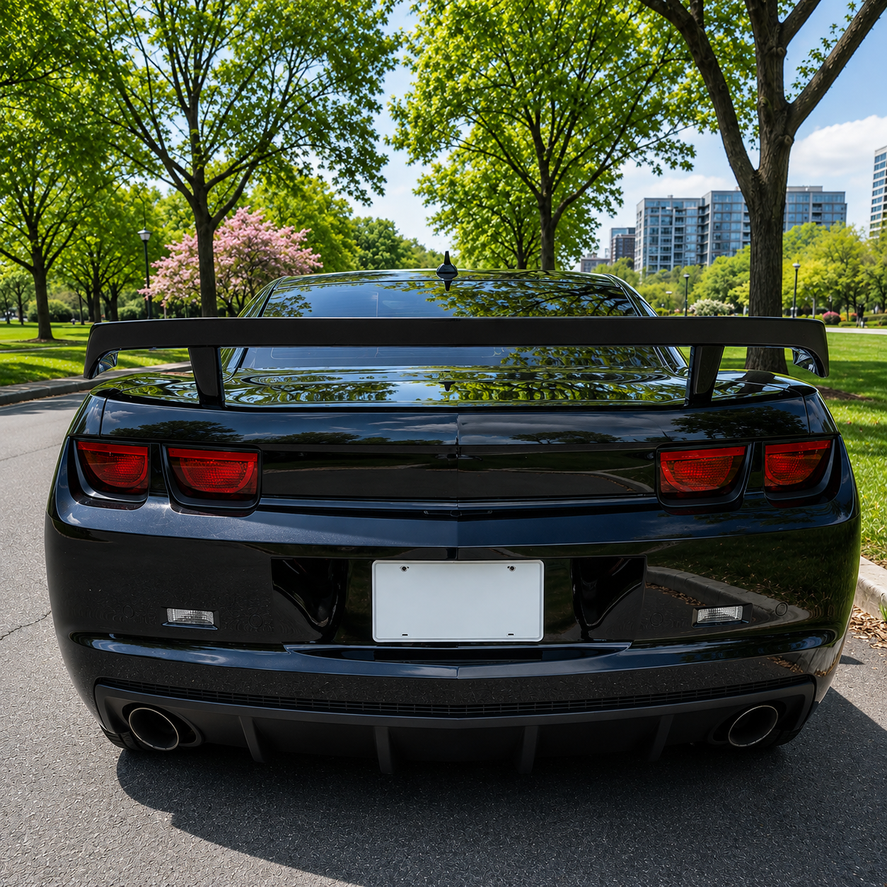 GLOSS BLACK HIGH WING STYLE TRUNK LID SPOILER - CHEVROLET CAMARO (2010–2013)