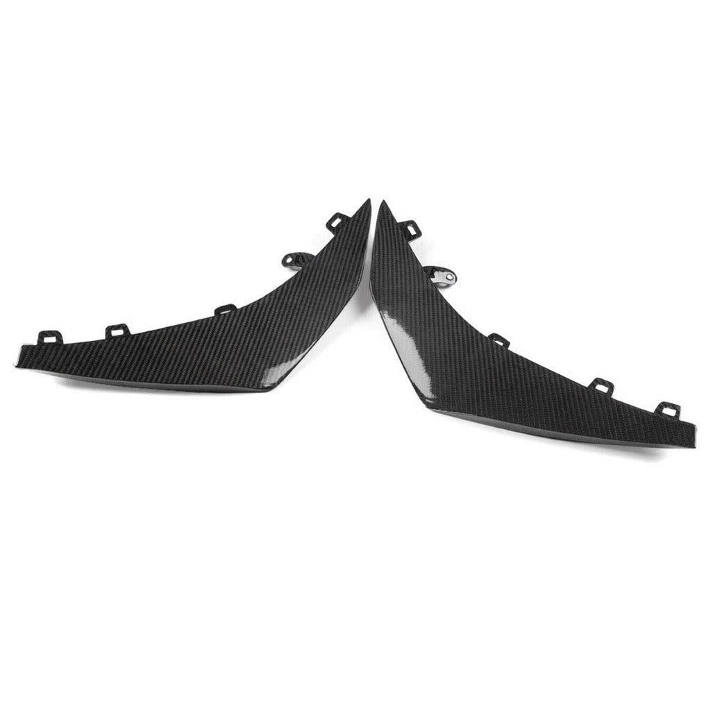Chevrolet Corvette C8 Z06 Z07 Carbon Fiber Front Bumper Canards (2023+)