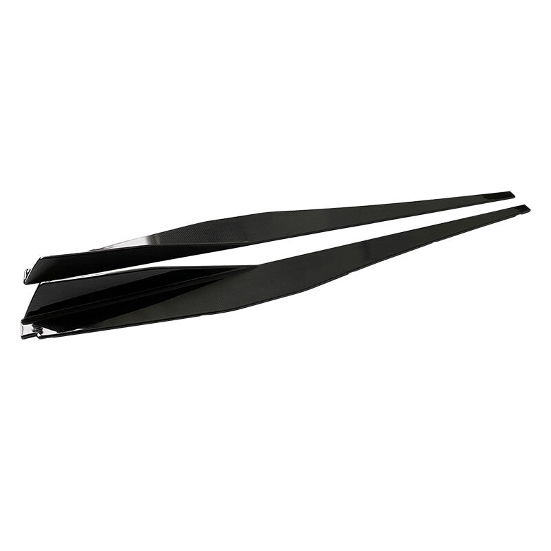 2020–2026 Chevrolet Corvette C8 5VM Style Gloss Black Side Skirts Rocker Panels