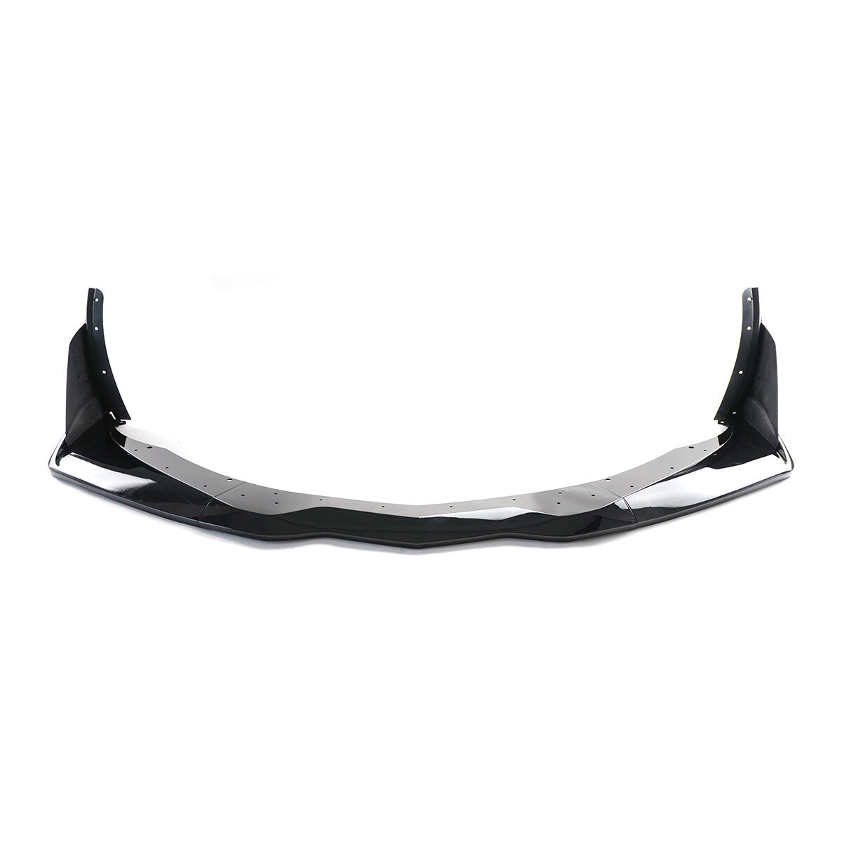 ZR1 STYLE GLOSS BLACK FRONT BUMPER LIP SPLITTER - CHEVROLET CORVETTE C7 STINGRAY (2014–2019)