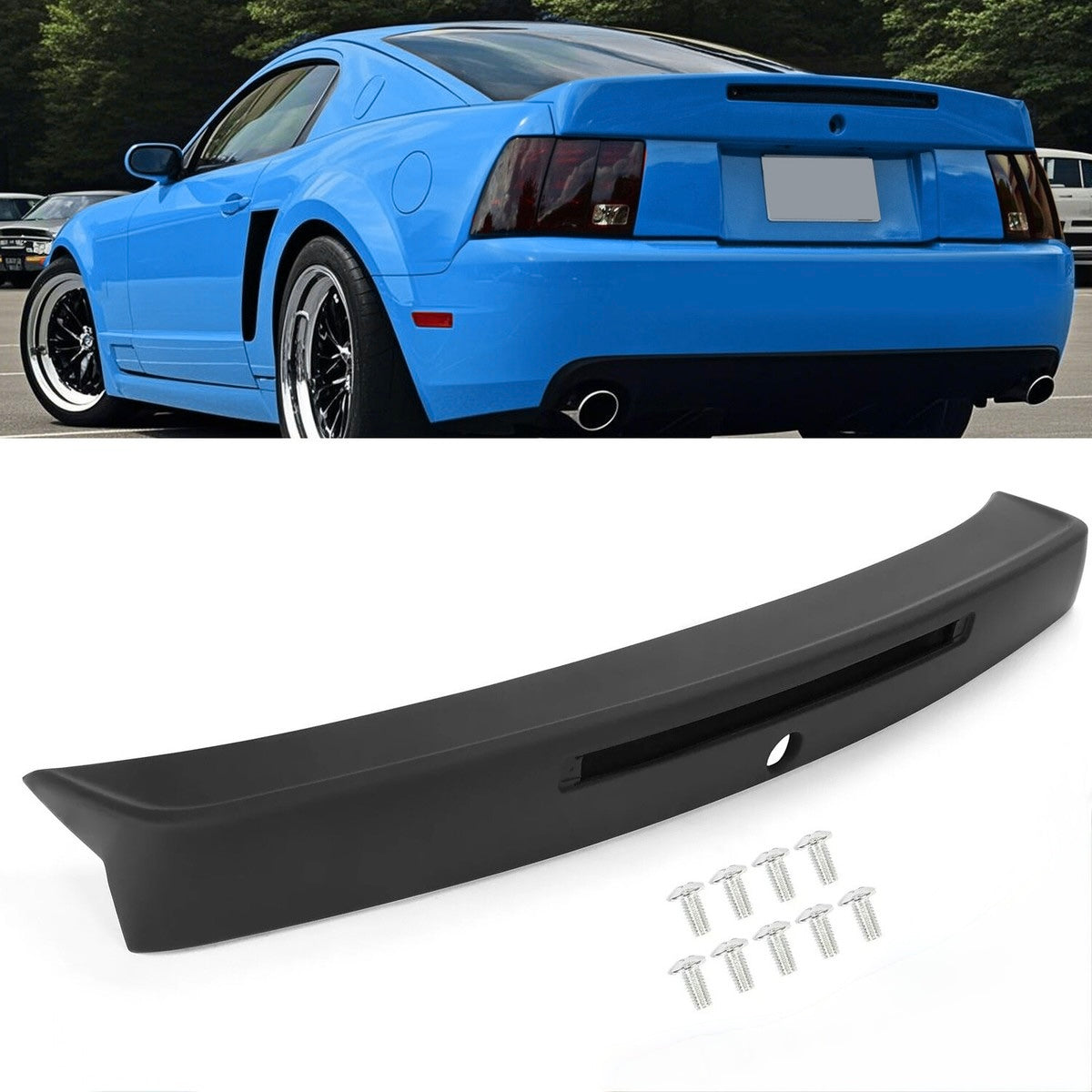 SK RACING STYLE REAR UPPER TRUNK WING SPOILER - FORD MUSTANG (1999–2004)