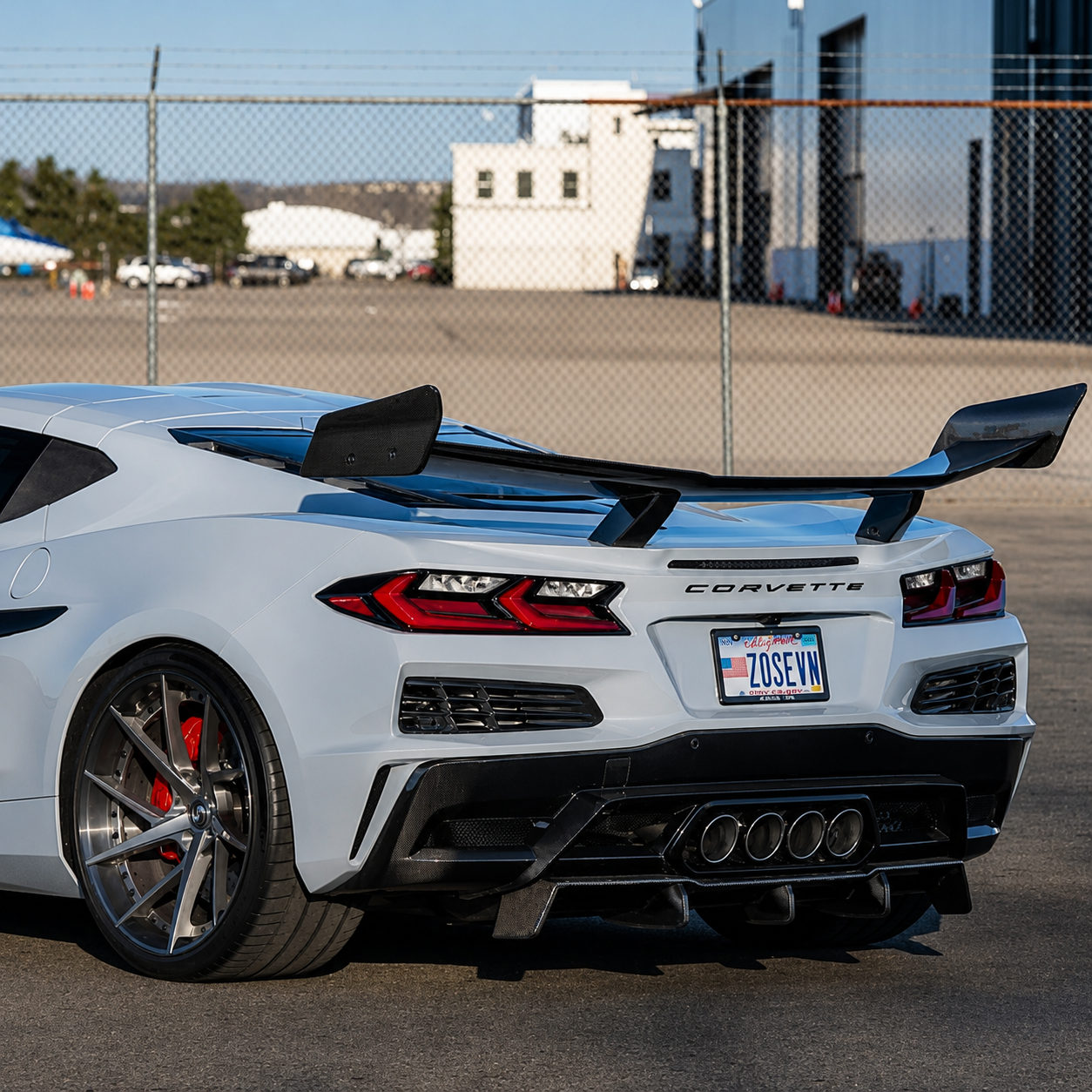 Chevrolet Corvette C8 Z06 - ZR1-Style Carbon Fiber Rear Wing