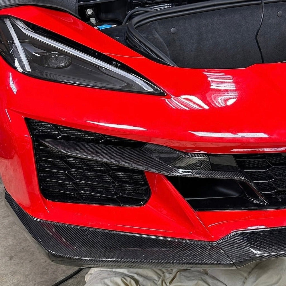 Chevrolet Corvette C8 Z06 Carbon Fiber Front Grille Trim Set